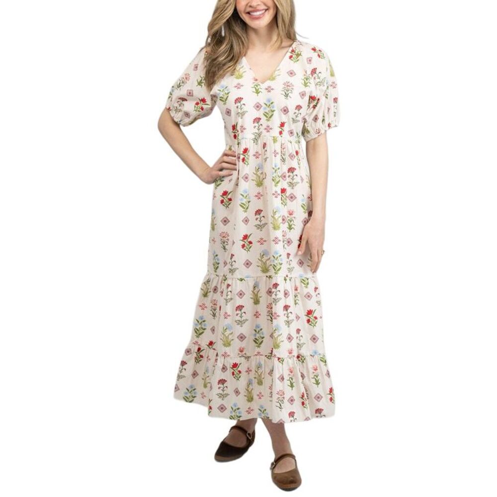 Beau & Ro Womens  Poppy Dress, White